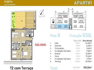 Fotografia 1 de Apartamento T2 novo na típica vila piscatória da Fuseta